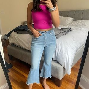 LOFT - Petite Curvy High Waist Kick Crop